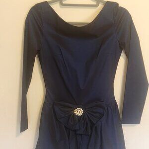 Cute Jiki Cocktail Dress, Never Worn, Tags On, Made in France Size 6, with Bow
